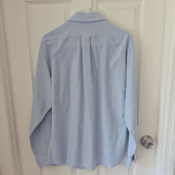 Claybrooke Fitted Men's Light Blue Dress Shirt - Picture 3 of 4